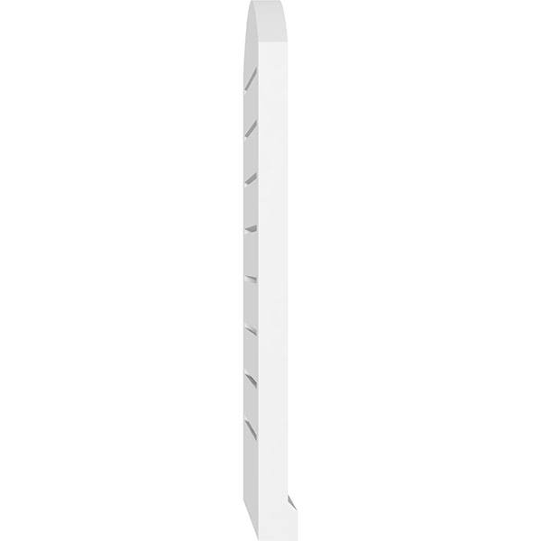 Arch Top Surface Mount PVC Gable Vent with Brickmould K792348
