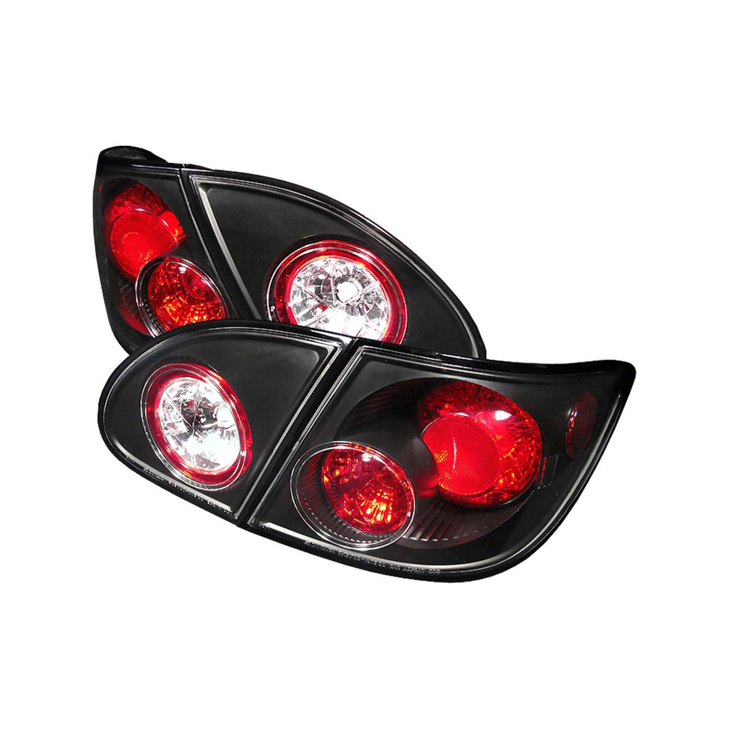 Toyota Corolla 03-08 Euro Style Tail Lights - Black D9566