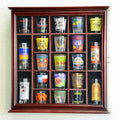 Cherry 21 Shot Glass Display Case Cabinet Wall Rack C148337