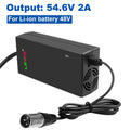XLR Male Charger 54.6V 2A 110W Li-ion Battery F53869