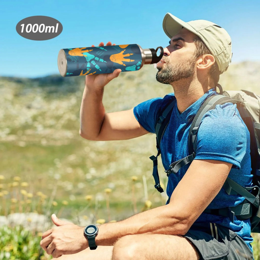 Stainless Steel Insulated Water Bottle with Straw Lid D65381