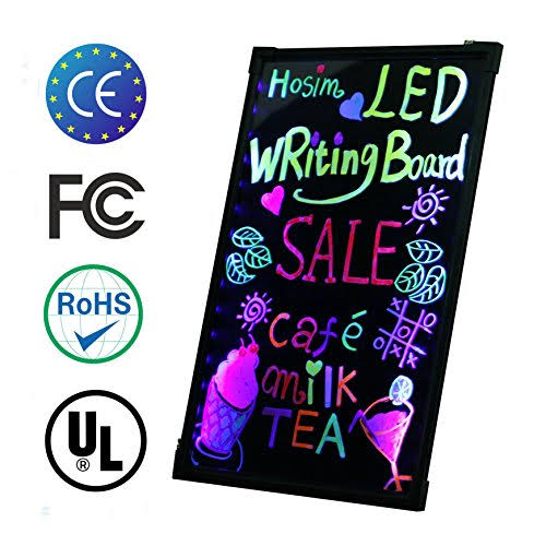 LED Message Writing Board with 8 Colors Markers O1734