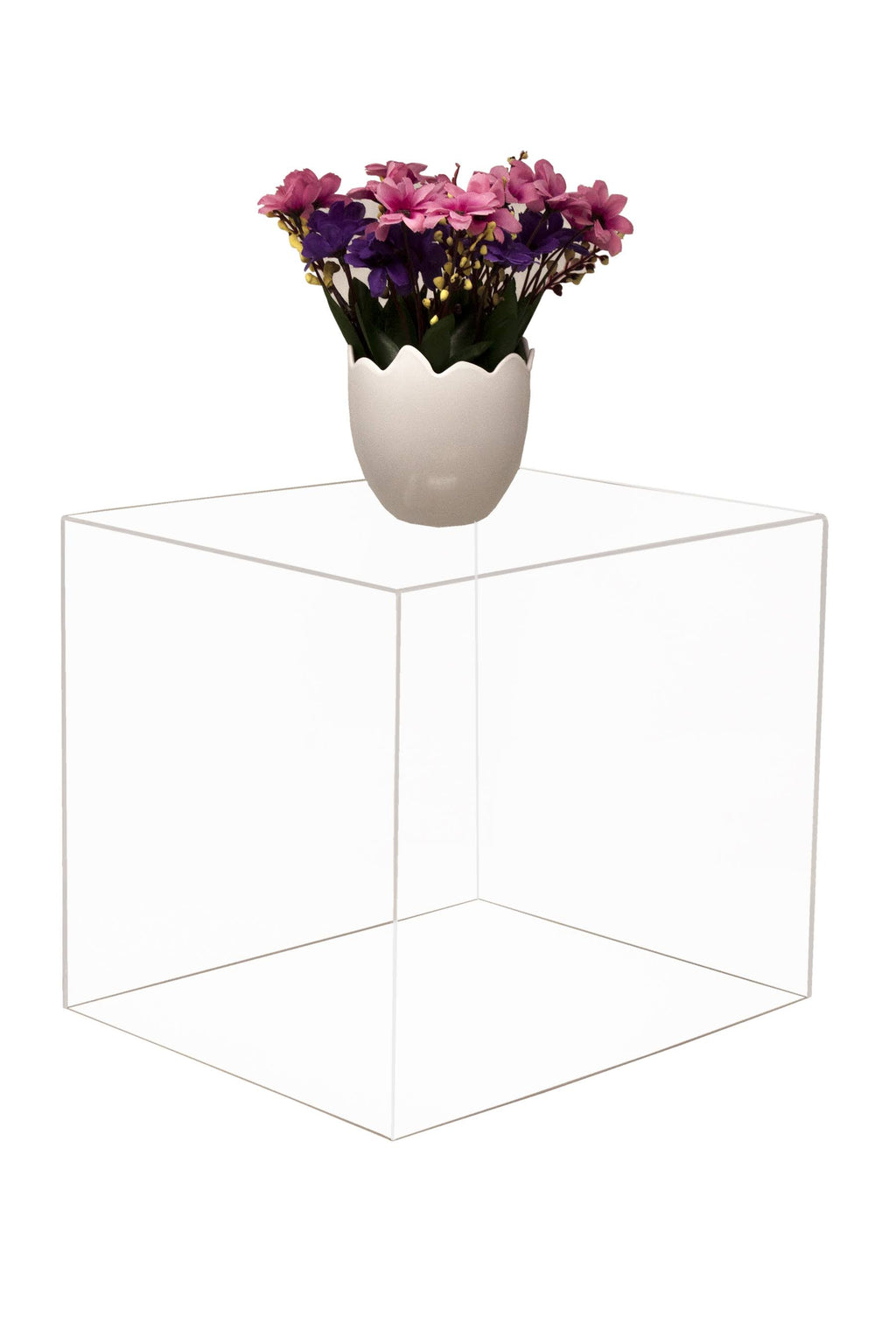 Clear Acrylic Display Case with Black Risers O666