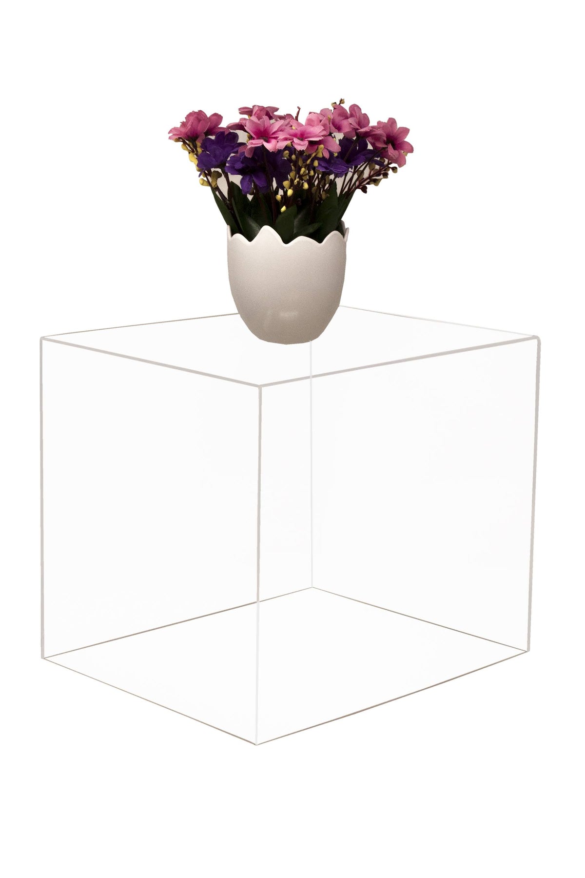 Clear Acrylic Display Case with Black Risers O666