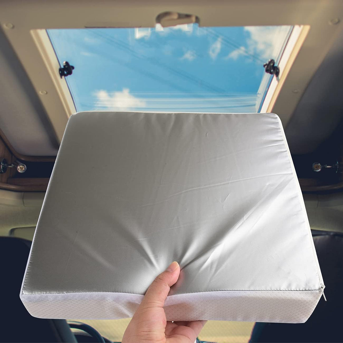 RV Vent Insulator and Skylight Cover with Reflective Surface, 14x14 Inch (2 Pack) L7202