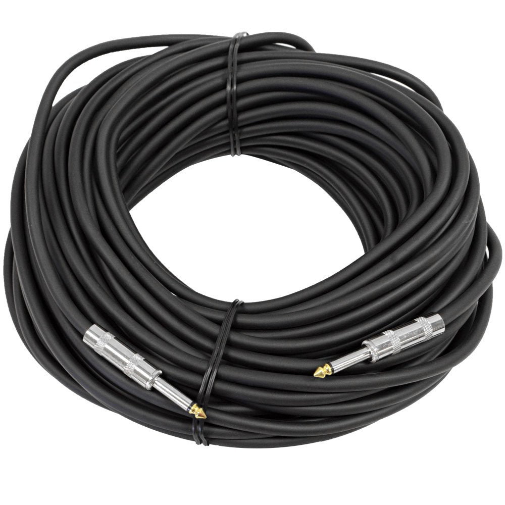 Pair of 100 Feet 1/4 to 1/4 Pro Audio Speaker Cables 14 Gauge B16585