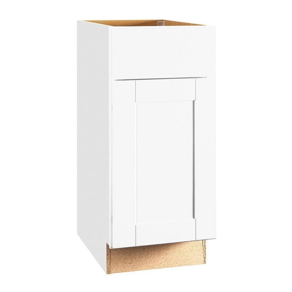 White 15 in. Shaker Base Cabinet N728