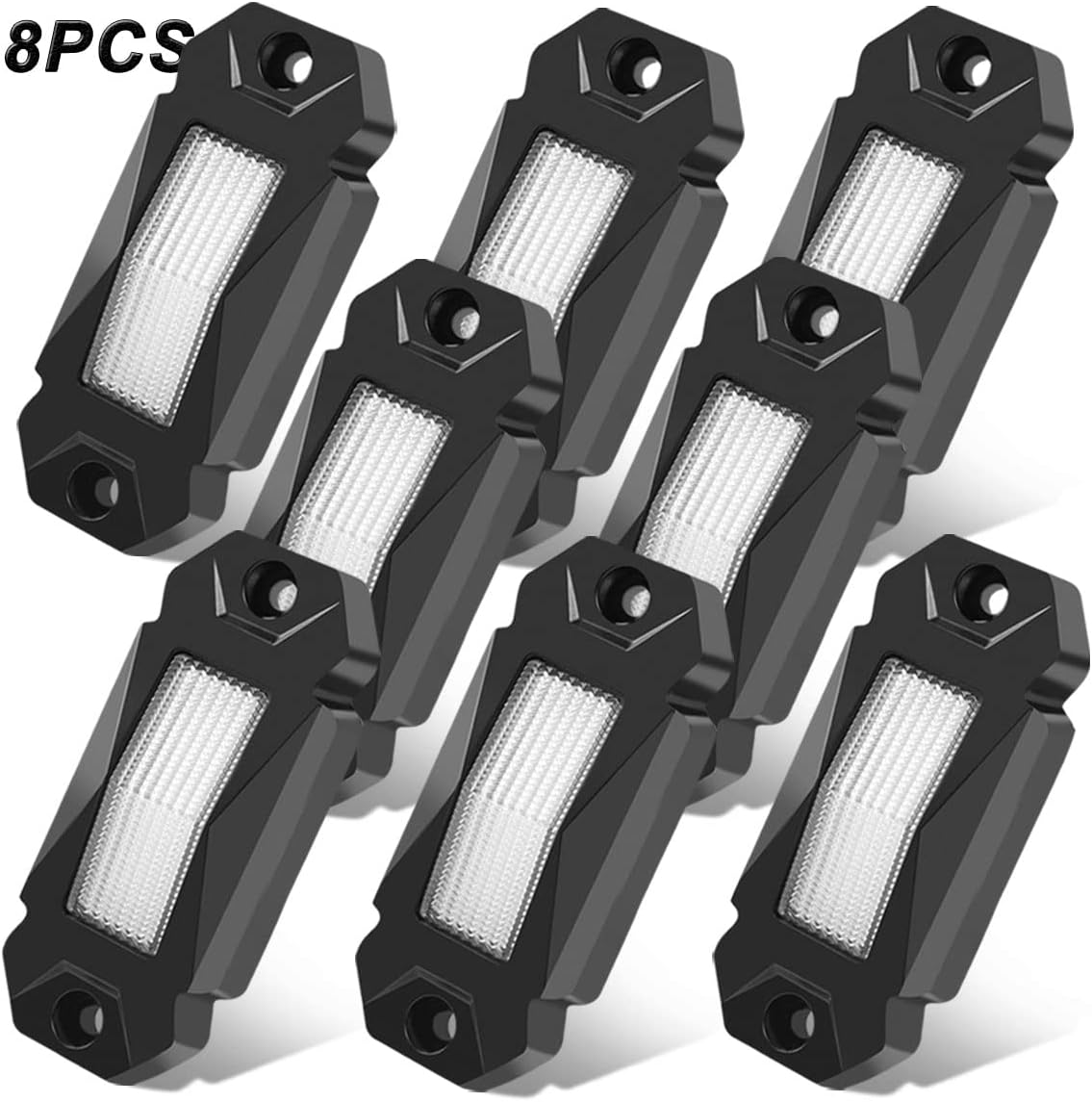 White 30PCS LED Rock Lights for Car Truck ATV UTV SUV I1937