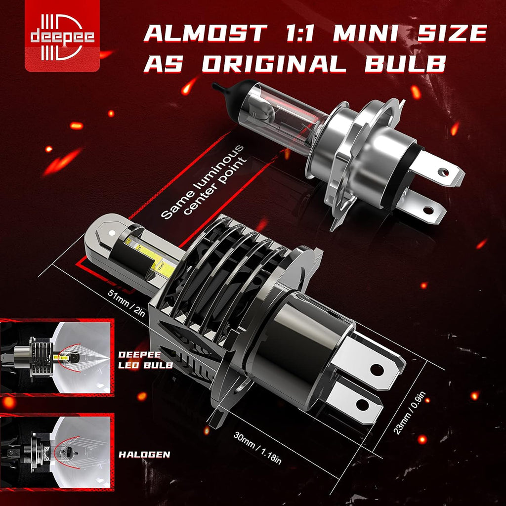 LED Headlight Bulb Conversion Kit 120W 20000LM 6500K Cold White Pack of 2 M355745