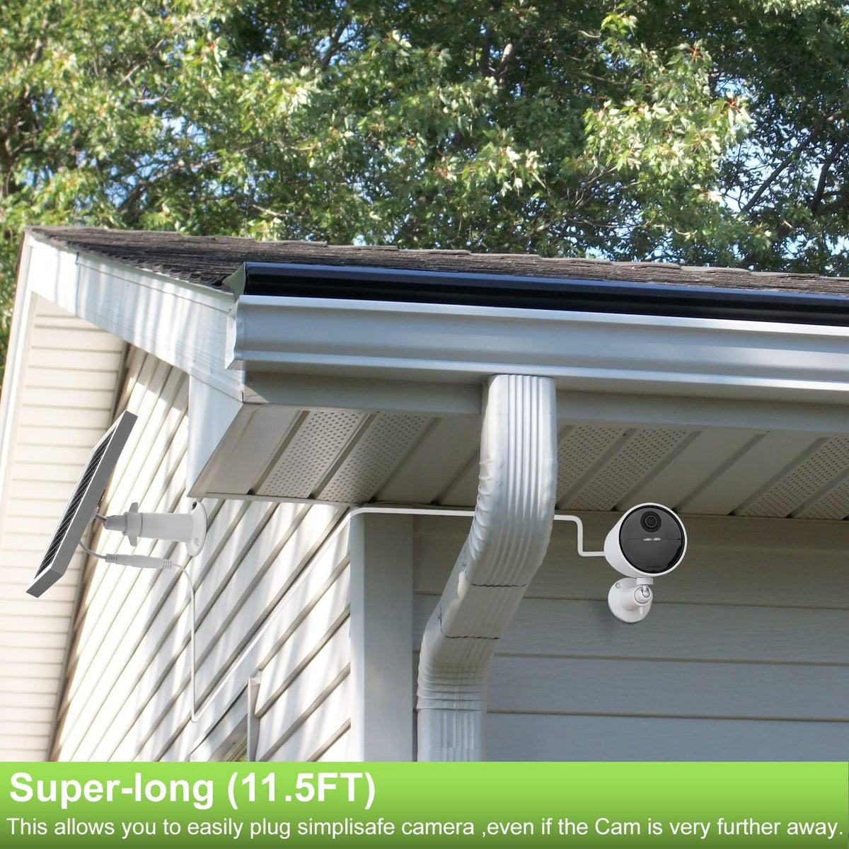 Silver 3PACK Solar Panel for Outdoor Security Camera J9648