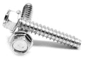 1/4-14 x 2 1/2 Sheet Metal Screw Hex Washer Head Type B Low Carbon Steel Zinc Plated N619158