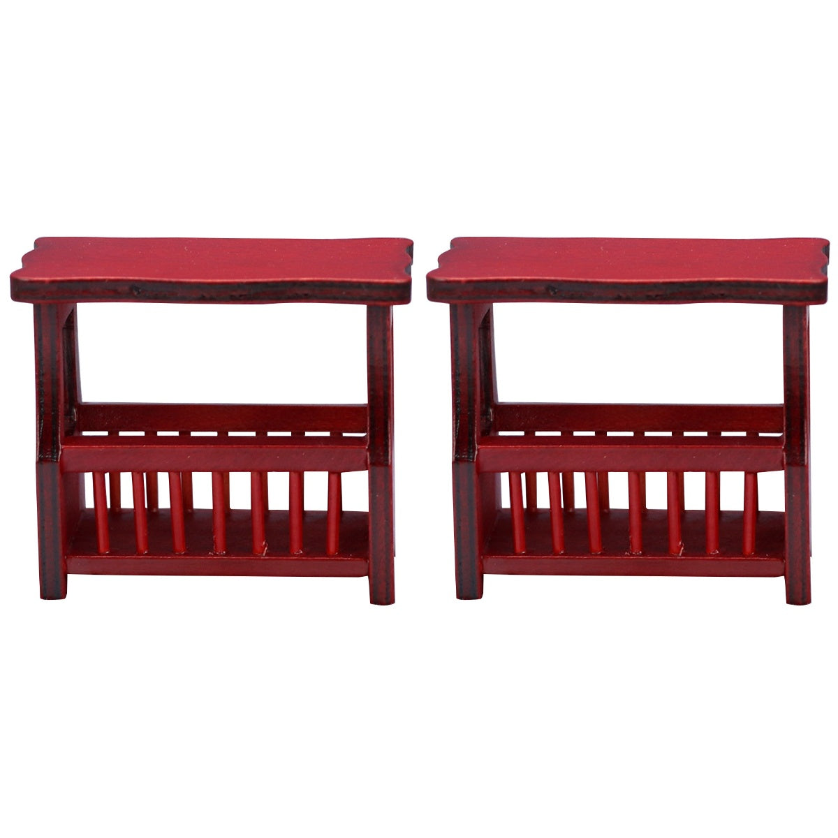 Red Wooden Dollhouse Coffee Table W970