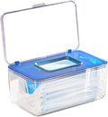 Blue Mask Storage Box with Lid Organizer T73104