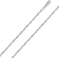 16 Inch Diamond Cut Rope Link Necklace Z58609