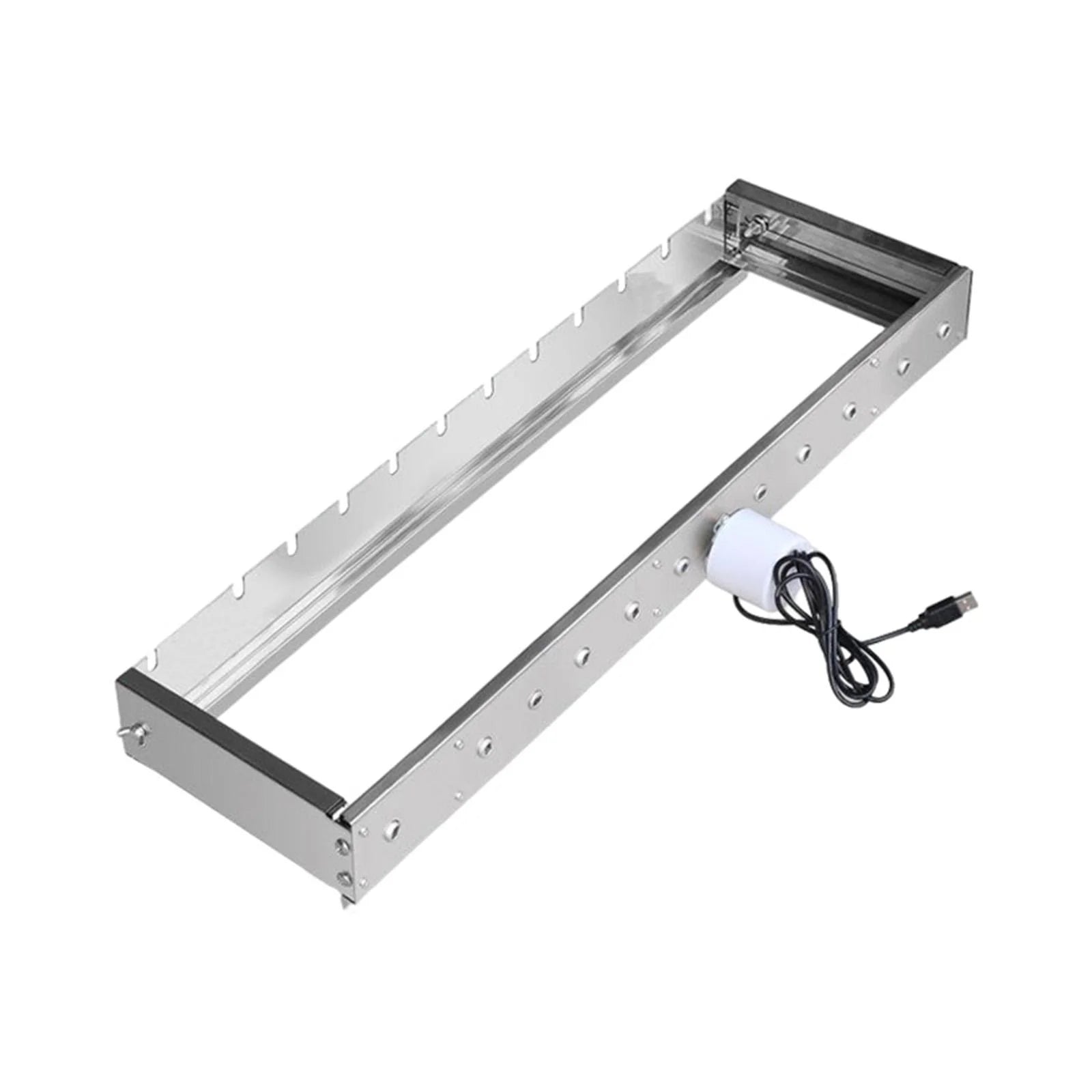 60cm Adjustable Width Rolling Heavy Duty BBQ Grill J949