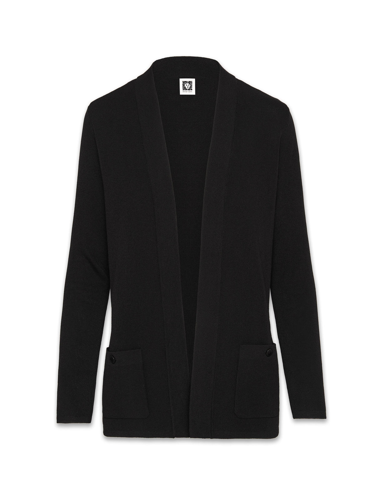 Black Open Front Cardigan F723210