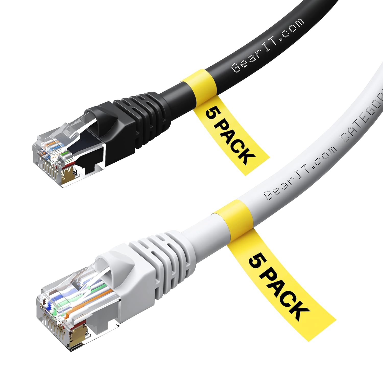 Cat6 Ethernet Cable 6 Feet 20-Pack Pure Copper RJ45 G542836
