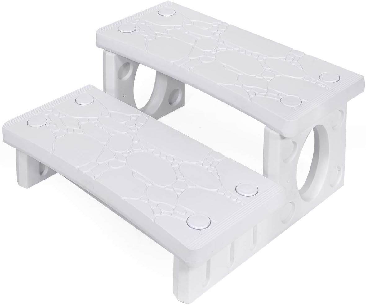 White 2-Step Lightweight Multi Purpose Deck Step S34114