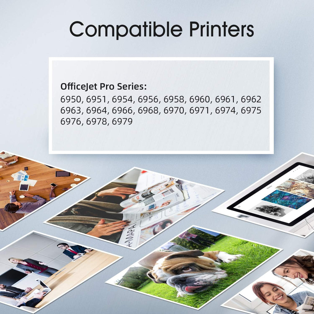 Compatible Ink Cartridge for HP OfficeJet Pro Printer (8 Pack) F878747