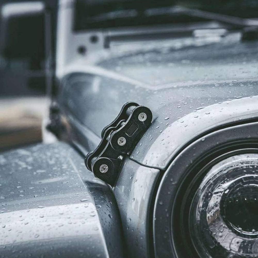 Black Aluminum Hood Latches, 1 Pair K49885