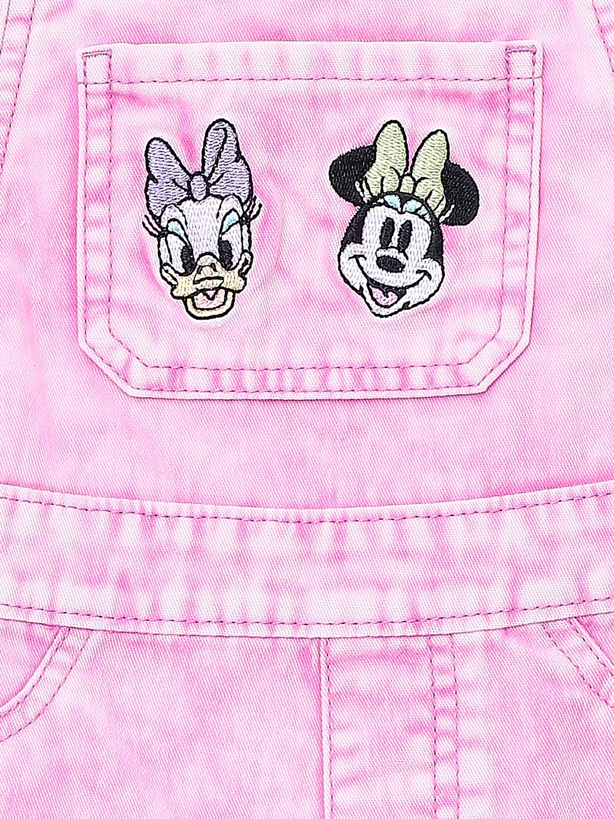 Toddler Girls Top and Denim Shortalls M4212
