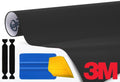 Matte Black Air-Release Vinyl Wrap Roll Including Toolkit (5 Feet X 5 Feet) Pack of 2 G111251