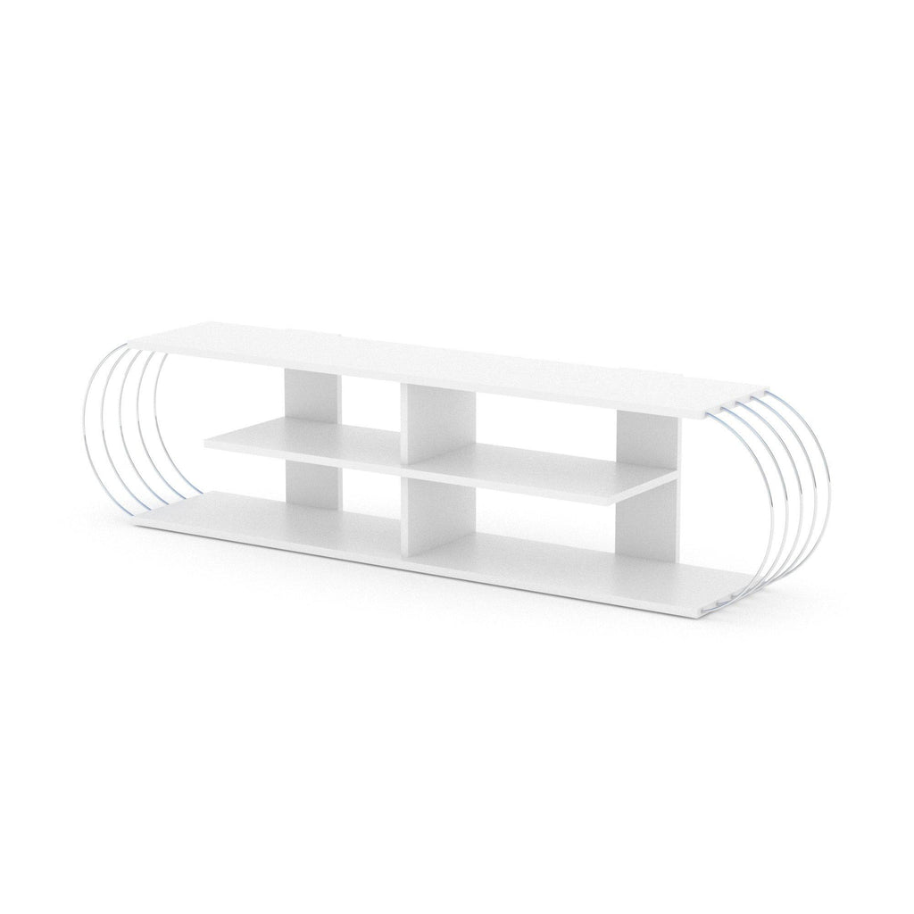 White-Chrome TV Unit G949945