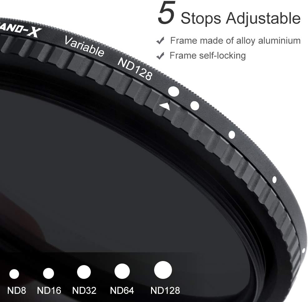 46mm Variable ND Filter ND8-ND128 (3-7 Stop) Pack of 2 E369950
