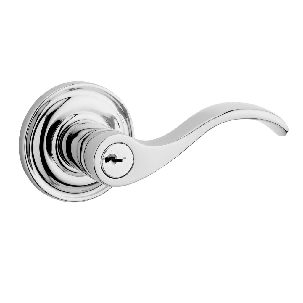 Satin Brass Keyed Entry Lever S549