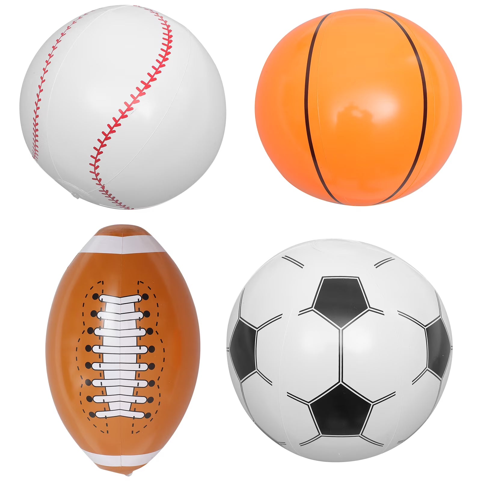 Inflatable Beach Ball Set of 4 S25860