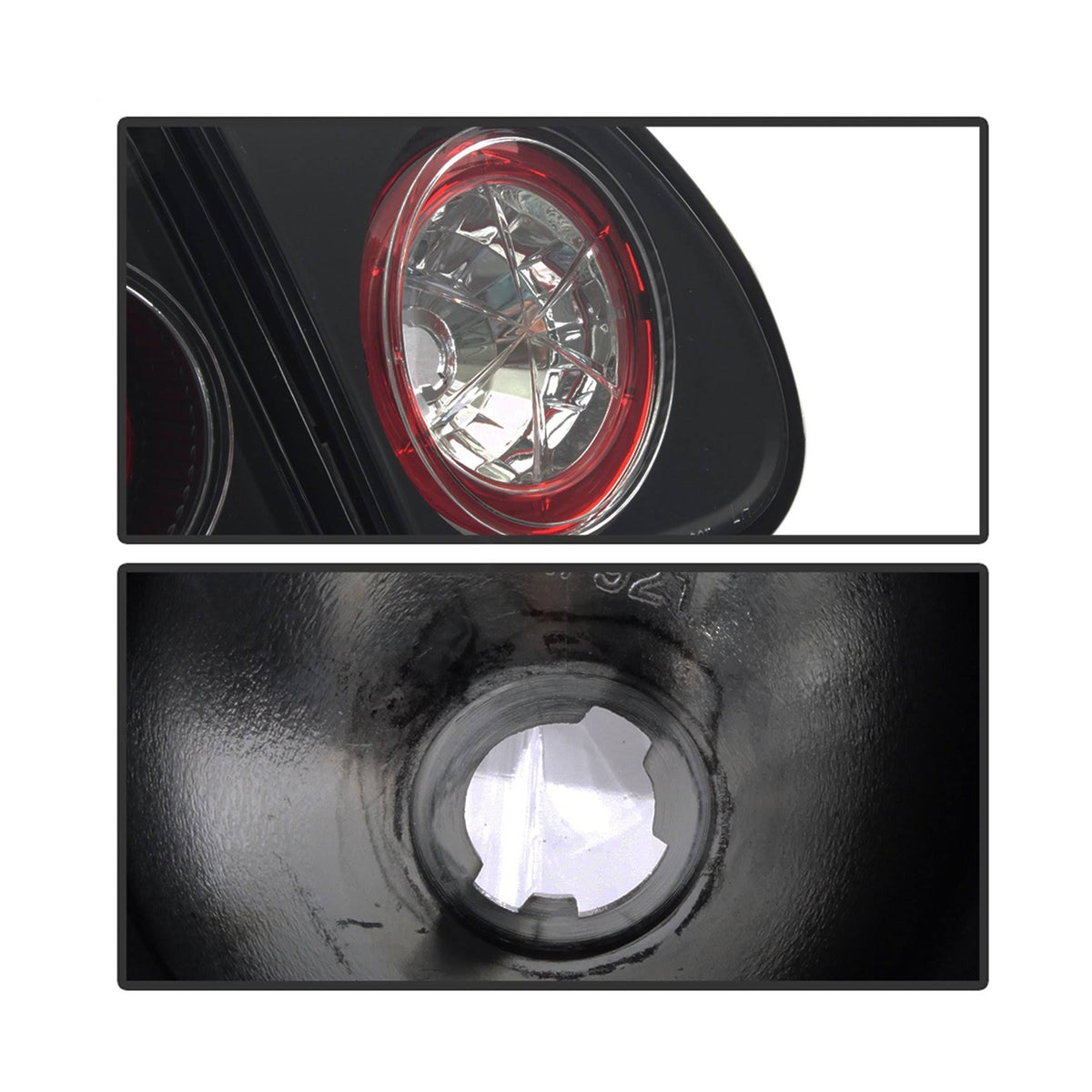 Toyota Corolla 03-08 Euro Style Tail Lights - Black D9566