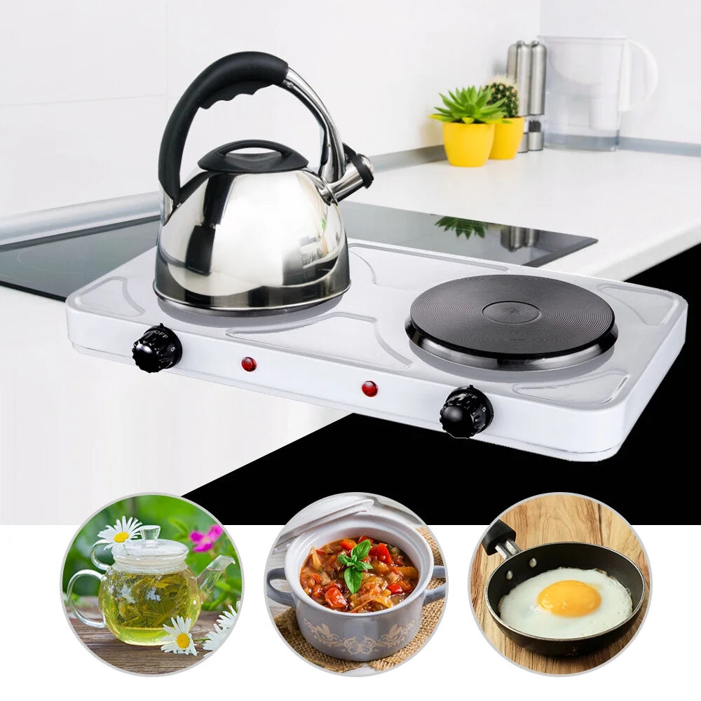 2000W Double Disc Flat Burner Electric Stove X298
