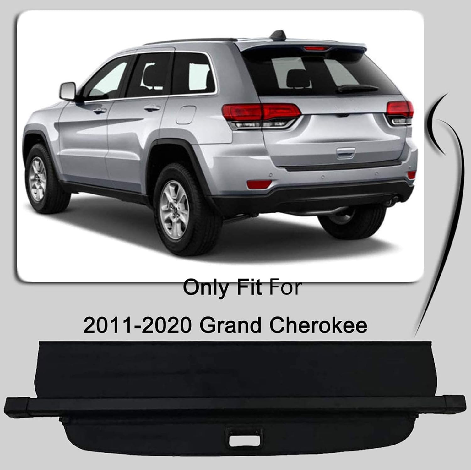 Black Cargo Cover for Jeep Grand Cherokee V56570