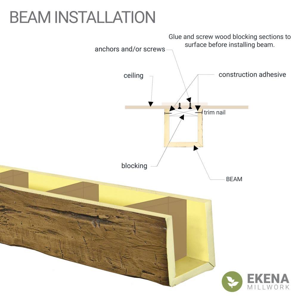 Natural Faux Wood Ceiling Beam V199