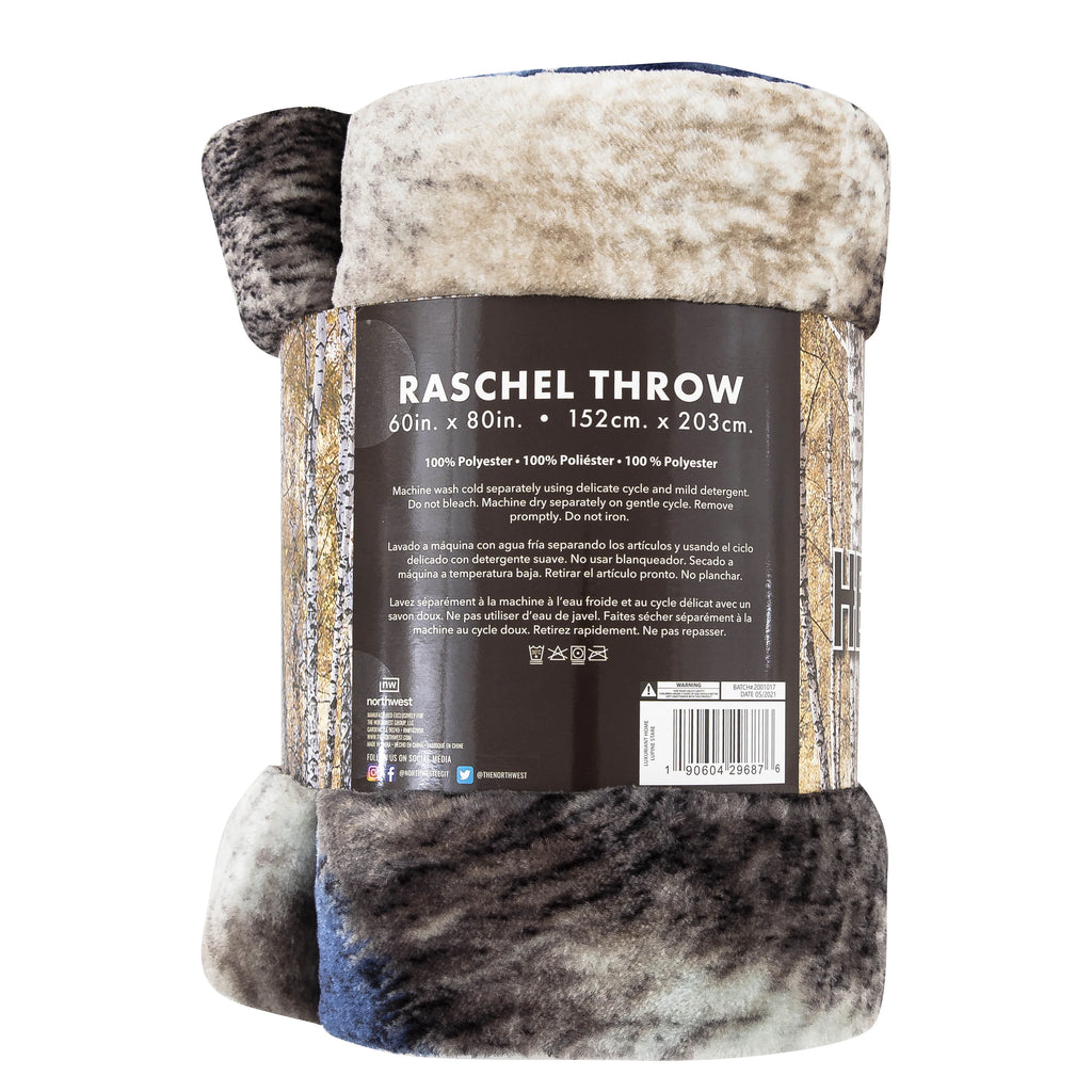 Oversized Raschel Throw Blanket, 60 x 80 inches Z148
