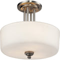 Brushed Nickel Semi-Flush Mount Light P494