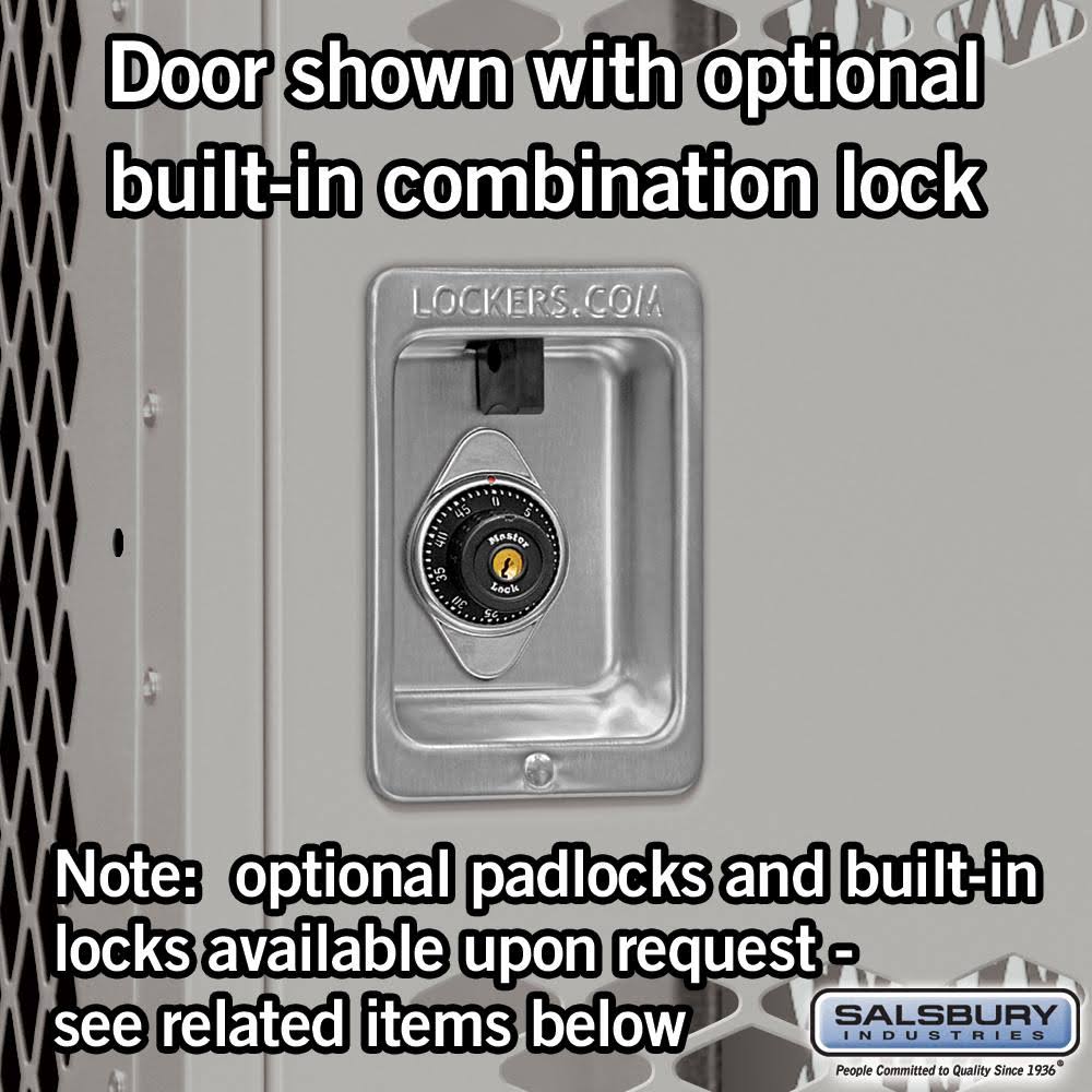 12x22 Wide Double Tier Vented Metal Locker O262669