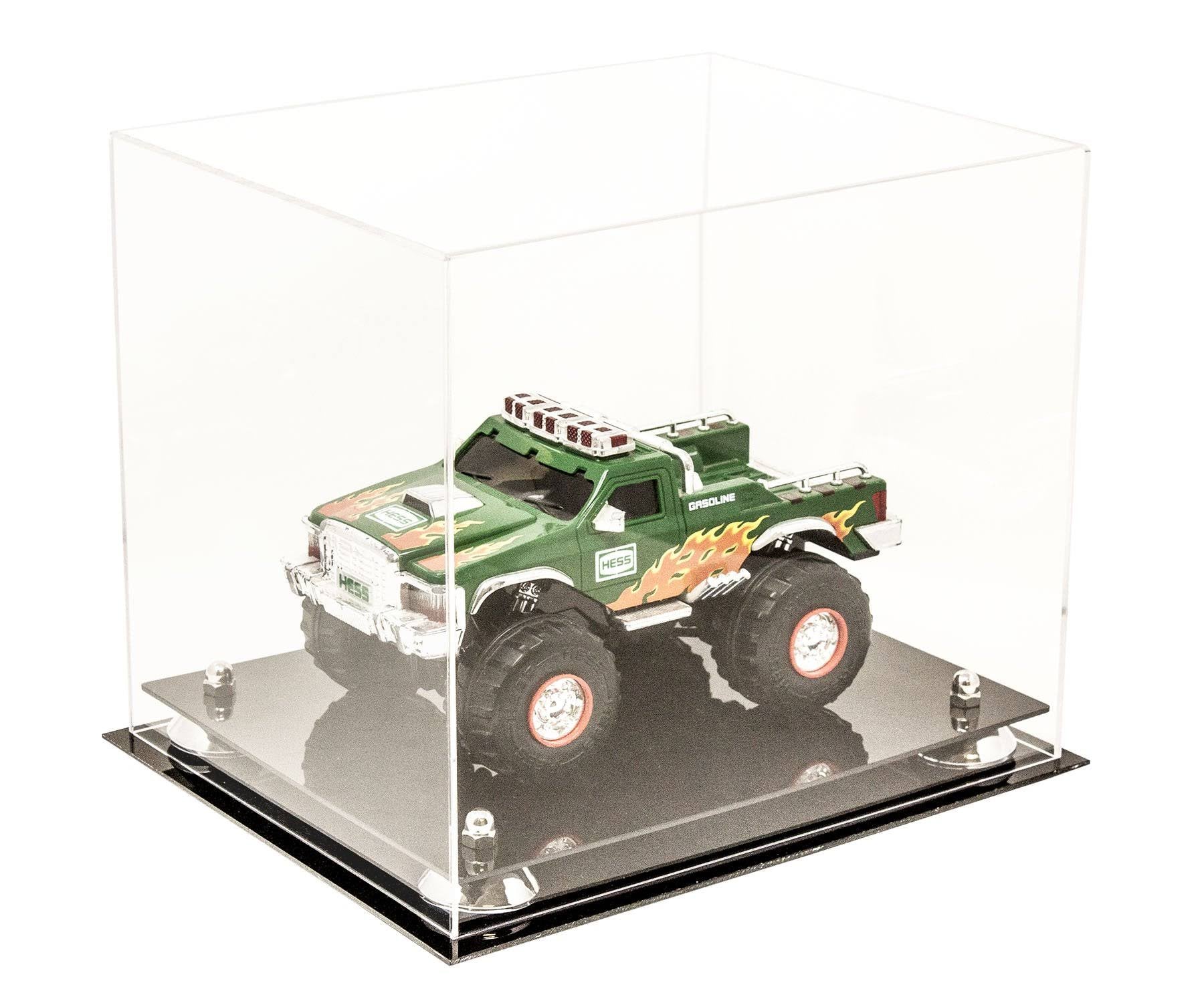 Clear Acrylic Display Case with Black Risers O666