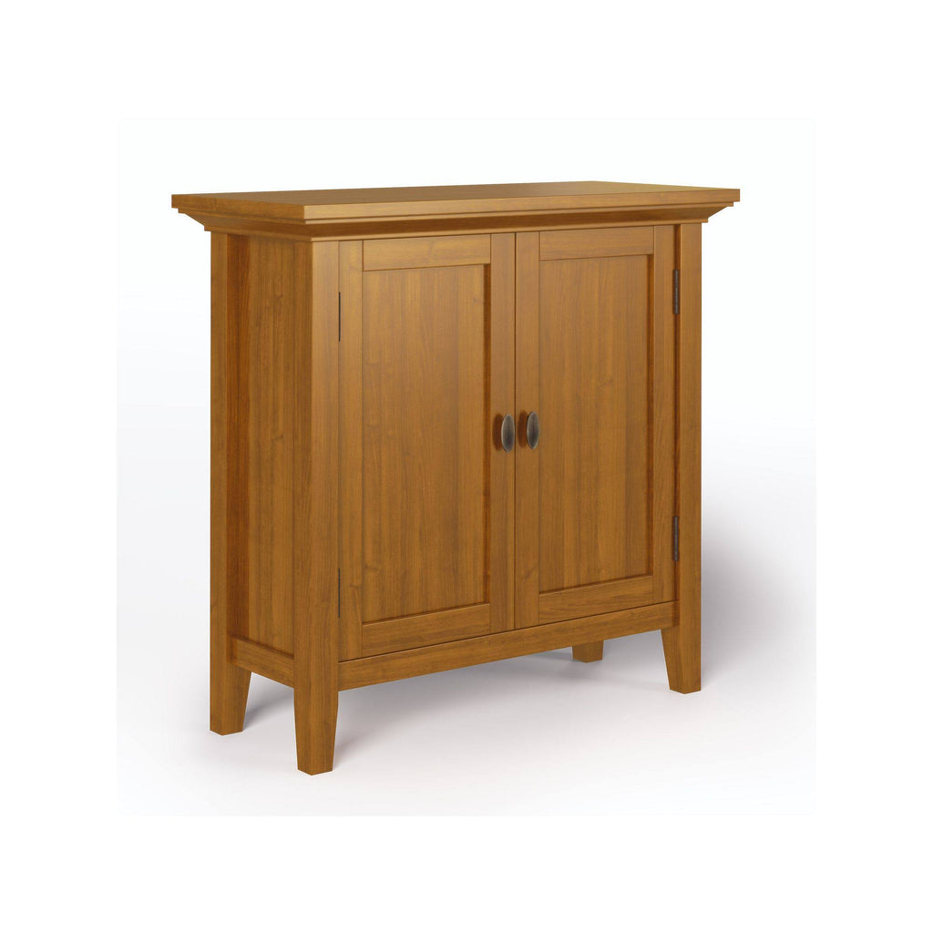Solid Wood Low Storage Cabinet in Light Golden Brown D53508