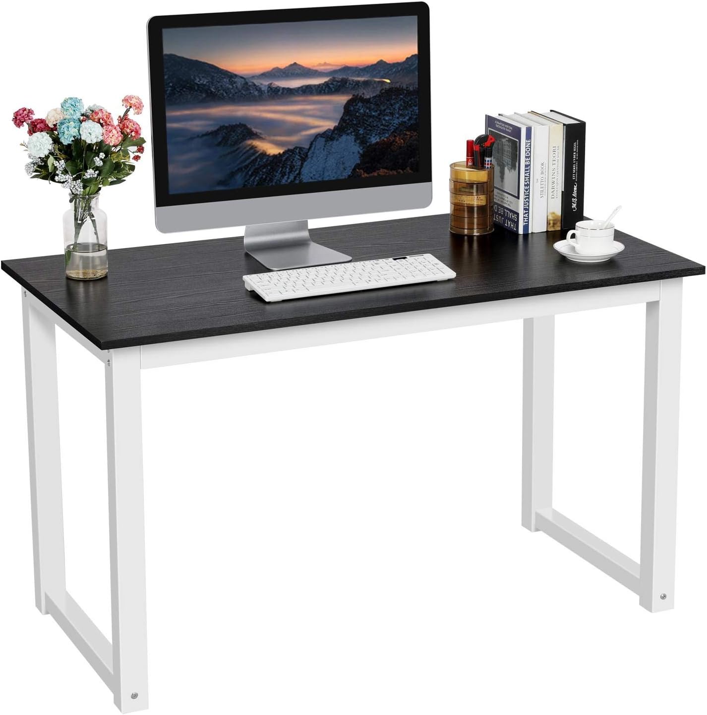 White Computer Desk for Home Office C397