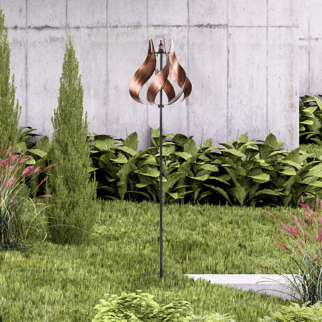 Tulip Kinetic Windmill Sculpture H59061