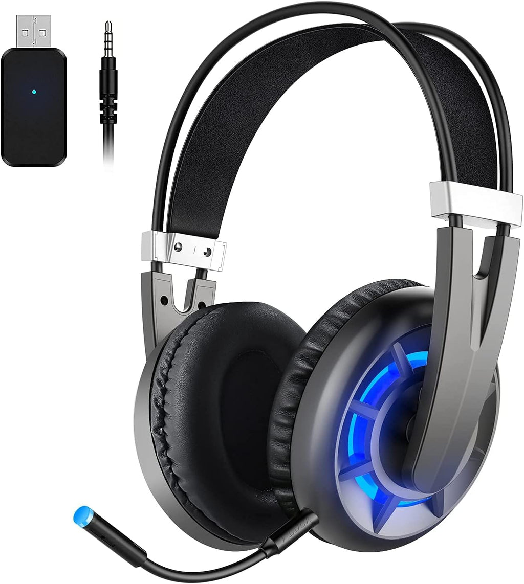 Wireless Gaming Headset with Detachable Noise Canceling Microphone, Pack of 2 H404