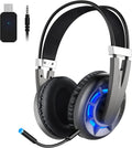 Wireless Gaming Headset with Detachable Noise Canceling Microphone, Pack of 2 H404