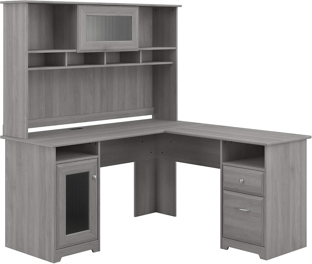 L Shaped Desk with Hutch W593939