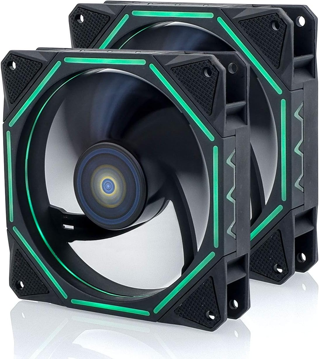 RGB LED 120mm Case Fan 2Pack M4341