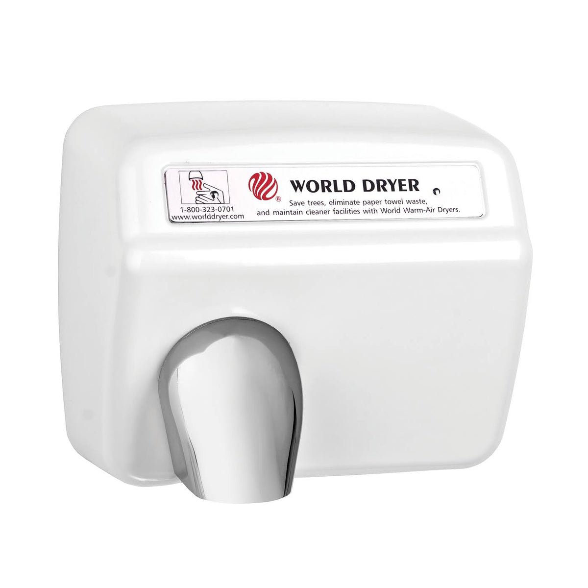 White Cast Iron Automatic Hand Dryer F96874