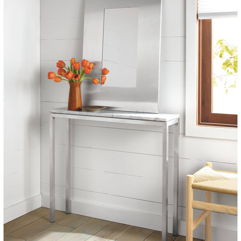 White Oak Parsons Console Table L741