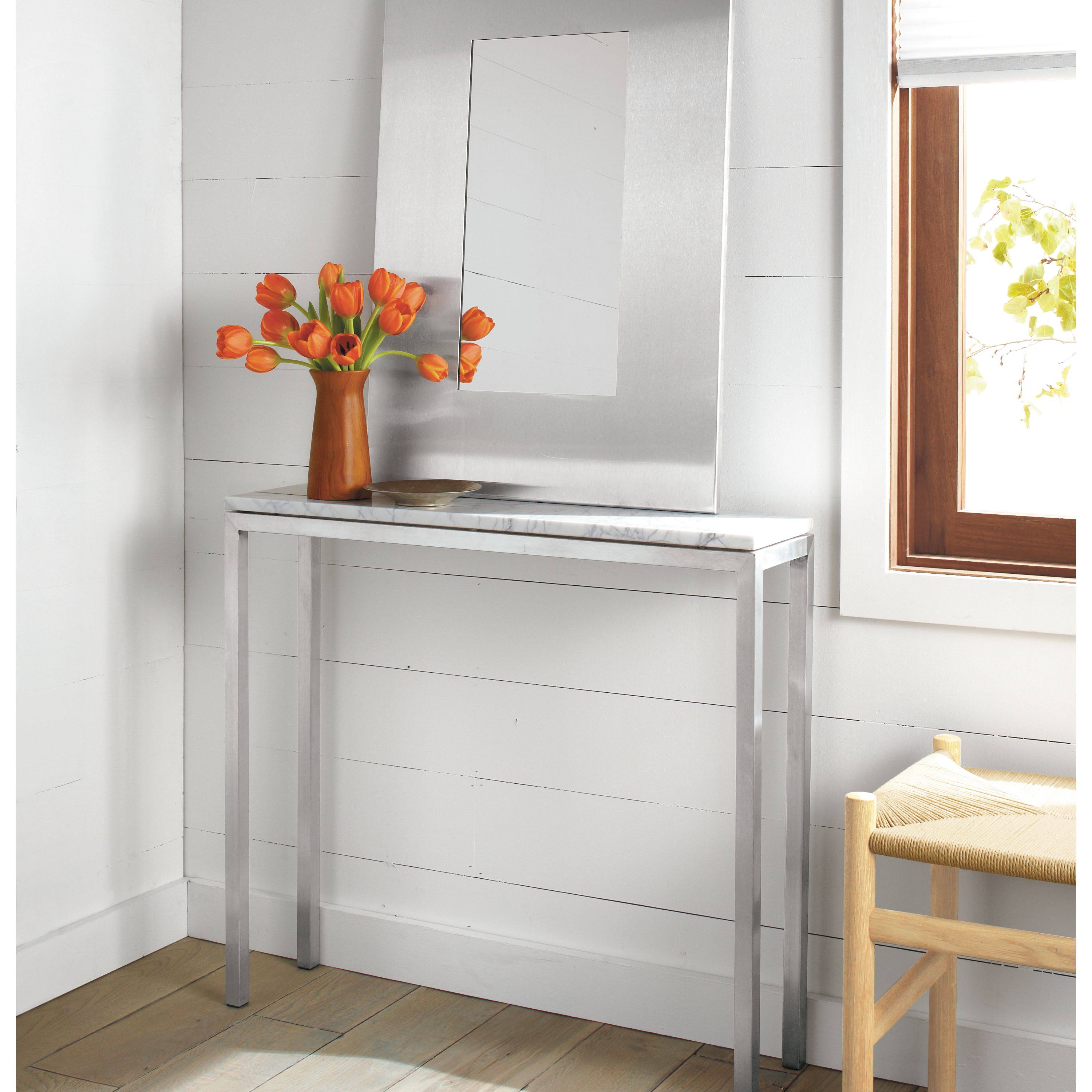 White Oak Parsons Console Table L741