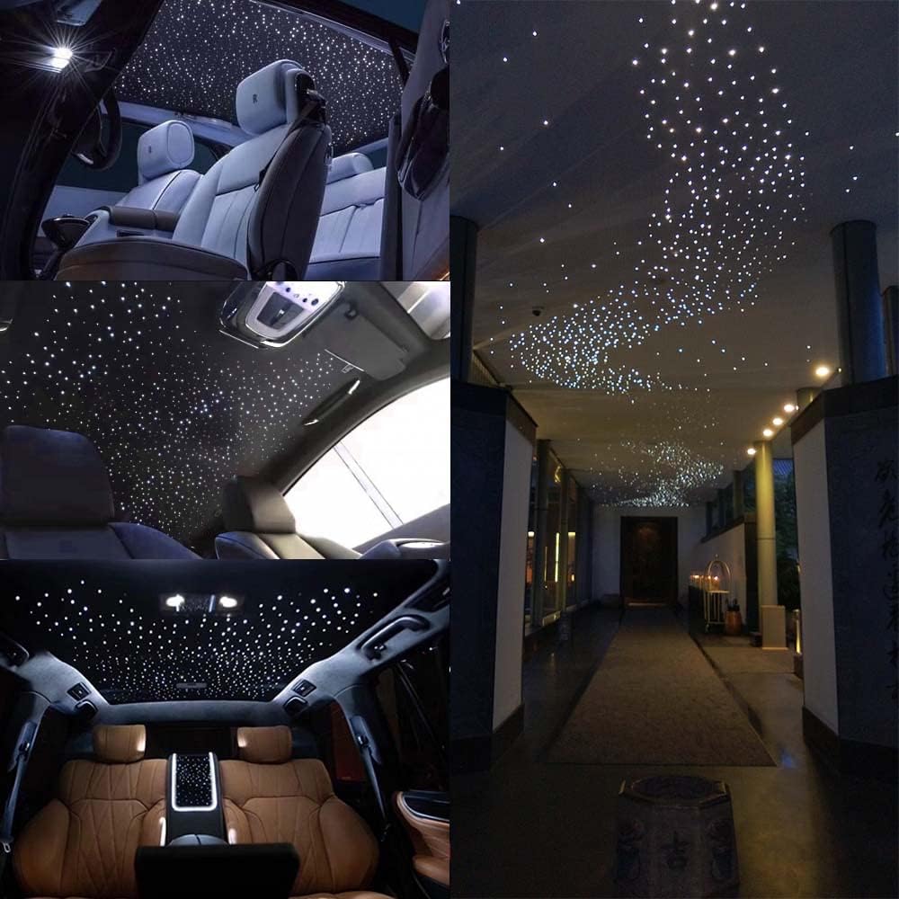460pcs 0.03in 9.8ft Bluetooth RGBW LED Fiber Optic Star Ceiling Light Kit A95839