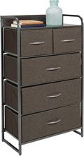 Gray 5 Drawer Dresser W835701